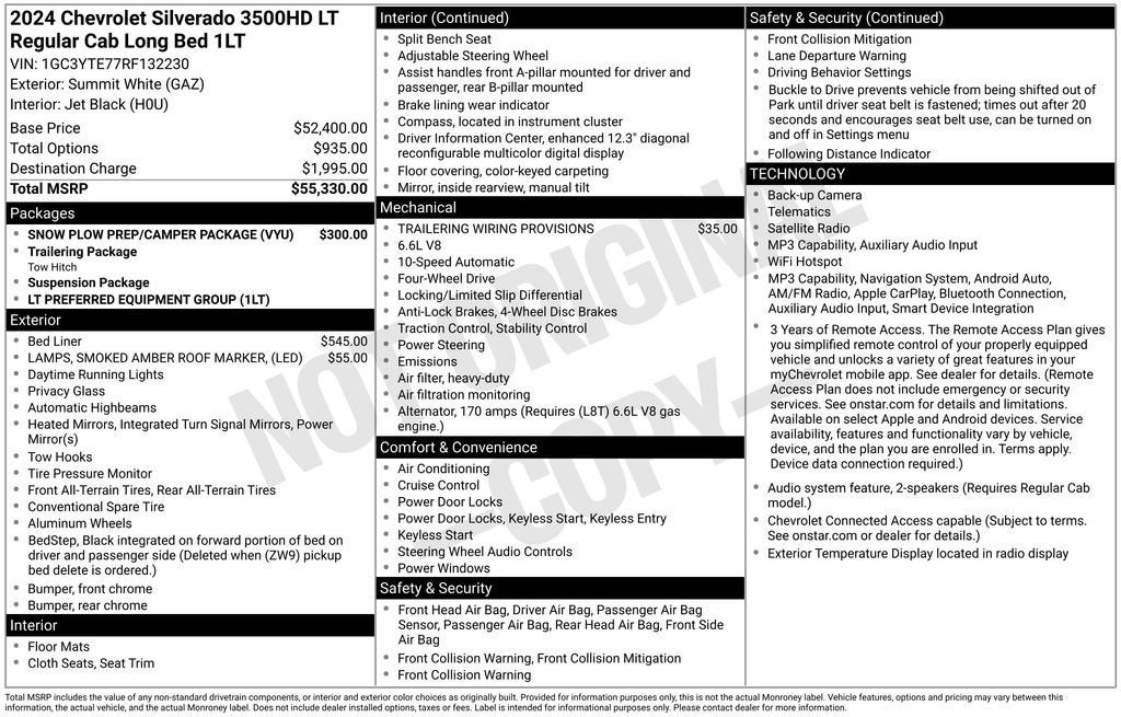 chevrolet silverado 3500hd 2024 1GC3YTE77RF132230 image chevrolet silverado 3500hd 2024 1GC3YTE77RF132230 image